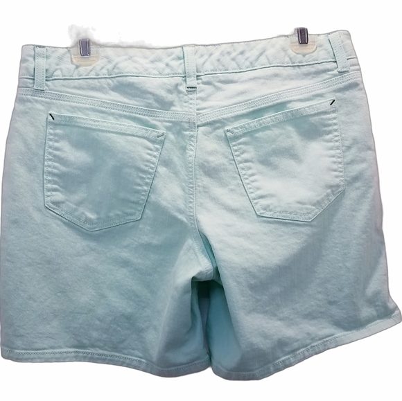 Tommy Hilfiger Women's Size 8 Denim Shorts Mint Green - Picture 2 of 11